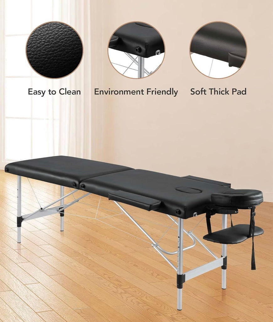 Aluminium portable massage bed