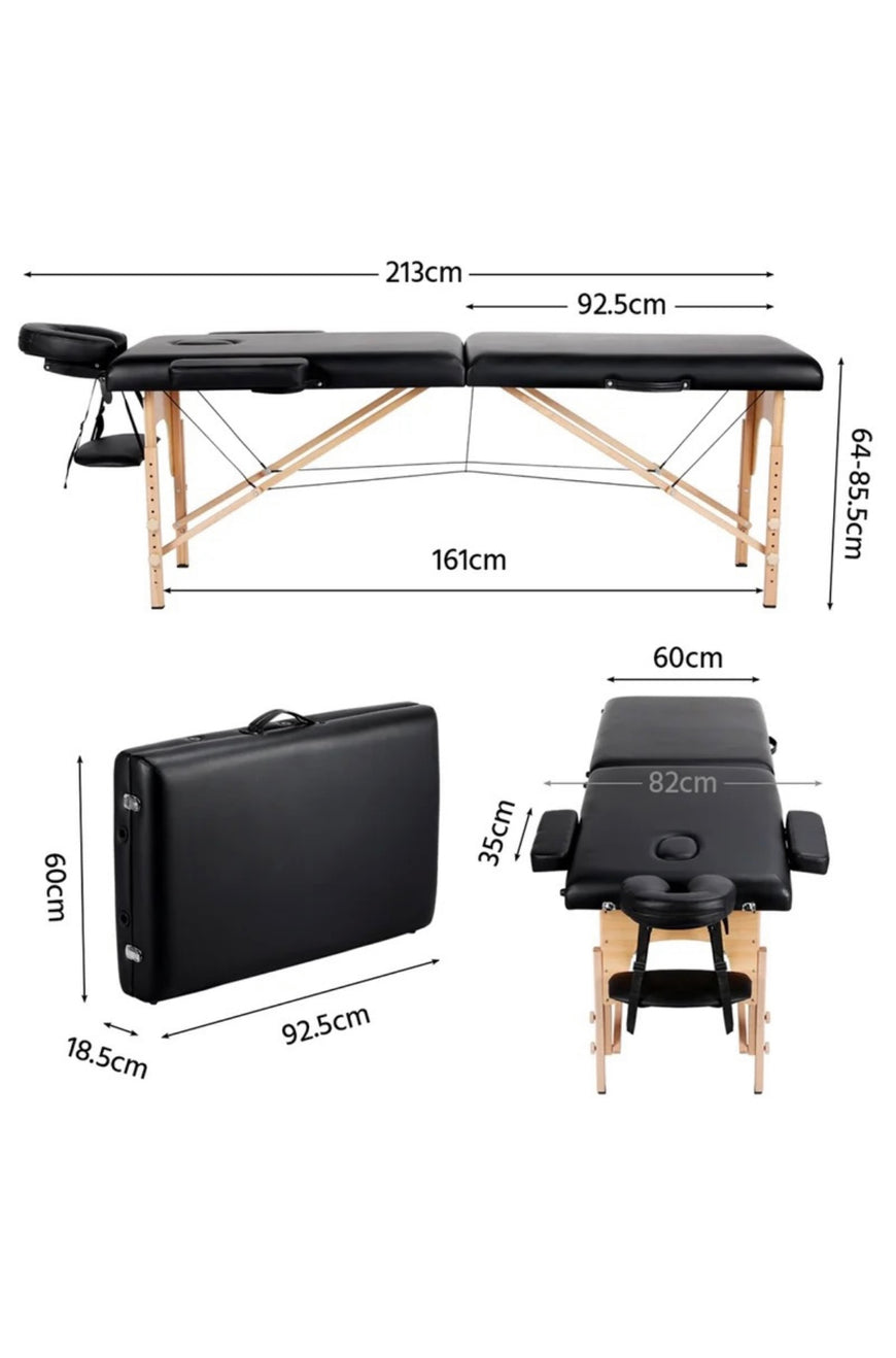 Wood portable massage bed