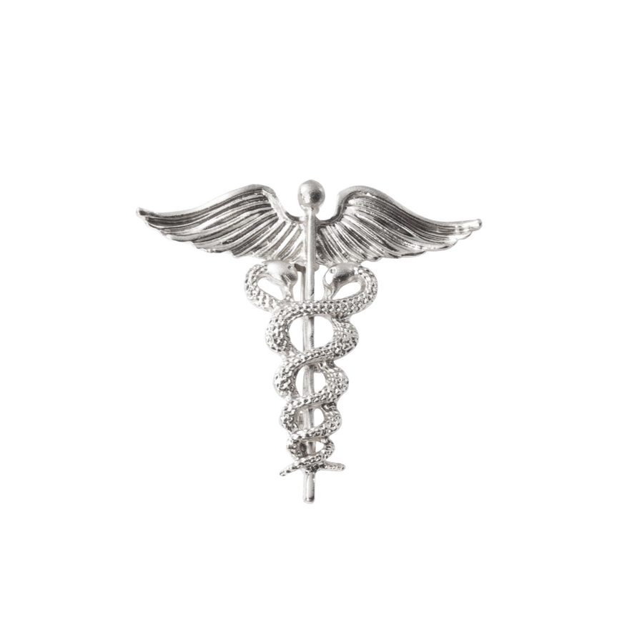 Angel wings medical brooch