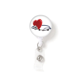 Red heart & Stethoscope
