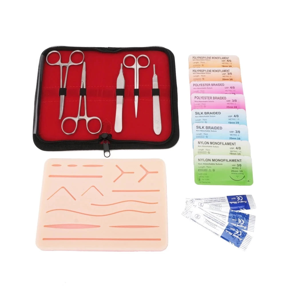 PRECIPETTE Kit de Suture Kit d'entraînement à la suture médicale Suture Kit  de Pratique 24 Fils de Suture Cadeau pour étudiants en médecine et  vétérinaires : : Industrie et science