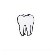 White teeth pin