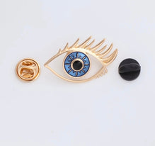 Eye gold pin